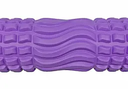 Масажний ролик EasyFit Wavyspines 33 см Фіолетовий (EF-3701-V) - мініатюра 2