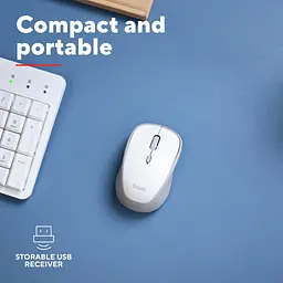 Мишка Trust Yvi+ Silent Wireless White (25513) - мініатюра 9