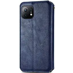Шкіряний чохол-книжка GETMAN Cubic (PU) для Xiaomi Mi 11 Синій - мініатюра 2