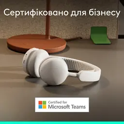 Навушники Logitech Zone Wireless 2 ES for Business Off-White TEAMS version with receiver (981-001520) - мініатюра 6