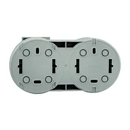 Розетка Ovivo Electric xOne з заземленням та кришкою + вимикач 2-й сірий - мініатюра 4
