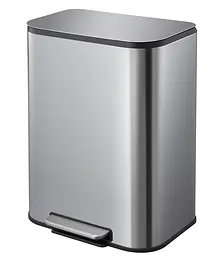 Відро для сміття Mixxus Cubic-TC0105 з плавним закриттям прямокутне SS Color 5л нержавіюча сталь MI7088, Нержавіюча сталь - мініатюра 9