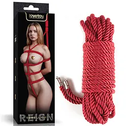 Мотузка - Rebellion Reign Red Bondage Rope, 10 м