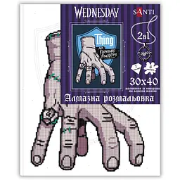 Картина за номерами Santi Wednesday Thing is the best friend з алмазною мозаїкою 30х40 см (954980) - мініатюра 2