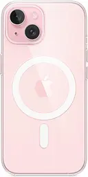 Оригінальний прозорий чохол для iPhone 15 Apple Clear Case with MagSafe (MT203ZM/A) протиударний - мініатюра 4