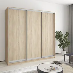 Шафа-купе тридверна MebelStar Комбо AL 3ДСП 210x60x240 см Дуб сонома (MBS-1736)