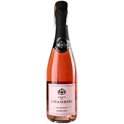 Набір: Вино ігристе Comte de Chamberi Rose рожеве сухе 10.5% 0.75 л + Десерт Bonjour classic 232 г - мініатюра 2