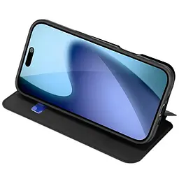 Чохол-книжка Dux Ducis з кишенею для візиток для Apple iPhone 17 Air (6.5) Чорний - мініатюра 3