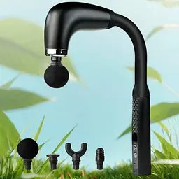Масажер ударний електричний Maxtop MP-930, акумуляторний, 9 швидкостей, чорний - мініатюра 2