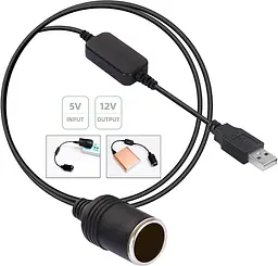 Автомобільний USB адаптер 12V для відеореєстратора, GPS та інших пристроїв - мініатюра 5