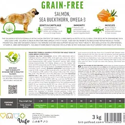 Сухий корм Brit Care Dog Grain-free Adult Large Breed для собак великих порід, беззерновий з лососем, 3 кг - мініатюра 7
