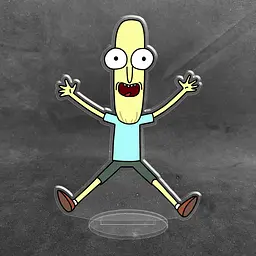 Акрилова колекційна фігурка Рік і Морті Мр. Жопосранчик Mr. Poopybutthole 15 см
