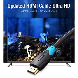 Кабель Vention HDMI-HDMI V 1.4 10 м (AACBL) - мініатюра 4
