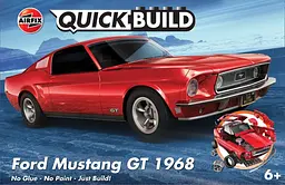 Конструктор Airfix автомобіль Ford mustang GT 1968 Quickbuild червоний J6035
