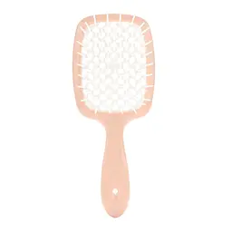 Щітка для волосся персикова з білим Superbrush Janeke