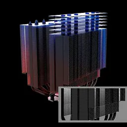 Кулер для процесора Zalman CNPS14X DUO, LGA1700, 1200, 115x, AM5, AM4, AM3, 4pin, PWM, TDP270W, чорний (CNPS14XDUOBLACK) - мініатюра 6
