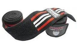 Бинти на лікоть Power System PS-3600 Elbow Wraps Red/Black (пара) (PS-3600_Red-Black) - мініатюра 2