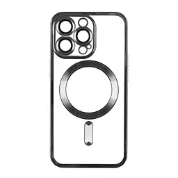Чохол TPU Metallic Full Camera Magsafe Apple iPhone 15 Pro Max Black