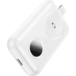 Портативна батарея Powerbank Hoco J137 with iWatch charger 2500mAh White - мініатюра 3