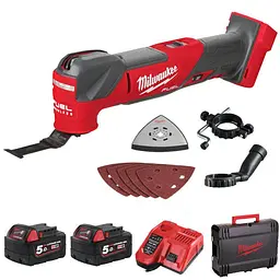 Інструмент багатофункціональний акумуляторний MILWAUKEE, M18 FMT-502X (зарядний пристрій M12-18 FC, 2 акумулятори М18 В5 5А·год, уні - мініатюра 2