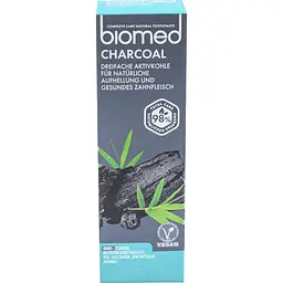 Зубна паста Biomed Charcoal Антибактеріальна відбілююча з вугіллям 100 г - мініатюра 2