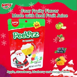Желейні цукерки 4D Amos Peelerz Presents Christmas Gummy Sweets 170г - мініатюра 6