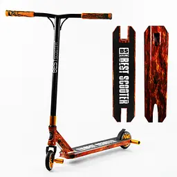 Самокат трюковий Best Scooter 72х13х58 см Різнобарвний 000231671 - мініатюра 2