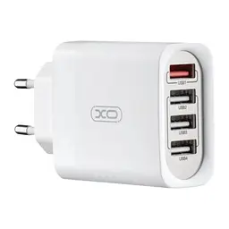 Зарядний пристрій — адаптер живлення 4 юсб порту XO L100 36W з підтримкою швидкого заряджання - мініатюра 2