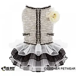 Сукня утеплена для собак "Elizabeth dress" чорний XL Is Pet zoo0005939