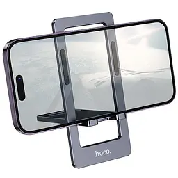 Підставка для телефону Hoco HD11 Volar metal folding Metal grey - мініатюра 3