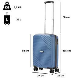 Валіза CarryOn Transport (S) Blue Jeans (502407) - мініатюра 5