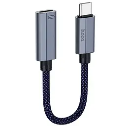 Перехідник Hoco UA29A Type-C male to iPhone female адаптер кабель 15 см 3A - мініатюра 1