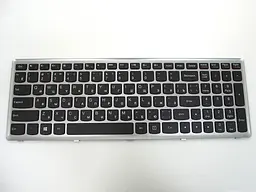 Клавіатура для LENOVO IdeaPad U510, Z710 (RU Black Silver frame). Оригінал. - мініатюра 3