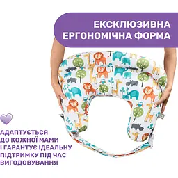 Подушка для годування Chicco Boppy Deluxe біла з синім (79912.86) - мініатюра 6