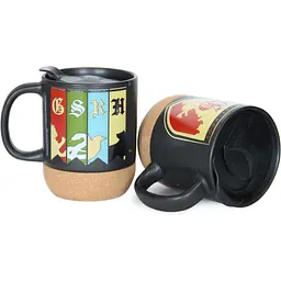 Кухоль керамічний Warner Bros. Harry Potter Gryffindor з кришкою та підставкою 340 мл чорний (55001784) - мініатюра 7