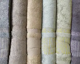 Набір бамбукових махрових турецьких рушників Cestepe 6 штук Bamboo Aymira 70х140 - мініатюра 2