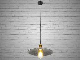 Світильник підвісний Diasha 6856-300-BK-SV Loft, 100 см, E27, 1 лампа, метал, регулювання висоти, сучасний стиль для дому - мініатюра 4
