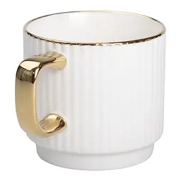 Чашка порцелянова 300 мл рельєфна, білий Liling Rongxiang Ceramic RX-N231129W - мініатюра 12