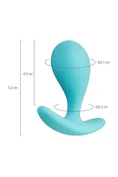 Анальна пробка ToDo Anal Plug Blob 5.5 см (бірюзовий) - мініатюра 10