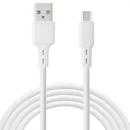 Кабель FLEX USB - Micro USB 2.4A 1m (GF-AM13WH) Білий