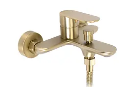 Змішувач для ванни Rea Drop brushed gold REA-B6399 - мініатюра 3
