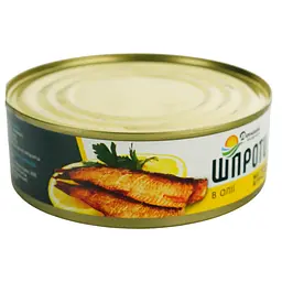Шпроти в олії Домашні продукти 230 г - мініатюра 2
