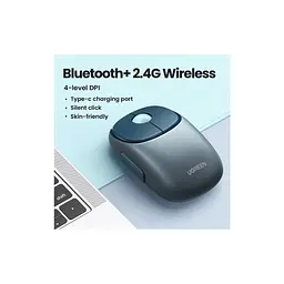 Мишка Ugreen MU102 Wireless/Bluetooth Blue (90538) - мініатюра 2