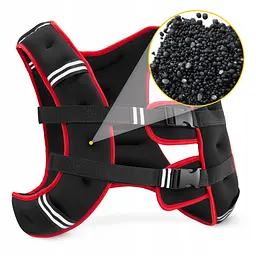 Жилет-обтяжувач для тренувань 4FIZJO 5 кг Black/Red (P-5905973402156) - мініатюра 4