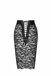 Спідниця Noir Handmade F302 Ambivalence, 3XL, black, мереживо, довжина за коліна, шнурівка ззаду - мініатюра 7