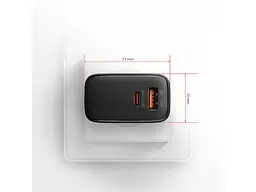 Мережевий зарядний пристрій AXAGON USB-C 45 W Black (ACU-PQ45) - мініатюра 7