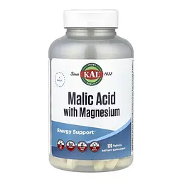 Яблучна кислота з магнієм Malic Acid with Magnesium - 120 tabs