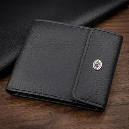 Гаманець ST Leather 18313 (ST155) чорний шкіряний - мініатюра 1