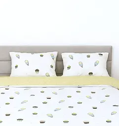 Комплект постільної білизни Ecotton двоспальний 180х215 см сатин білий Ice cream (рис. 24310) (24812) - мініатюра 3
