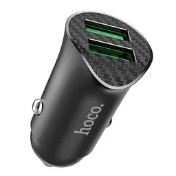 АЗП Hoco Z39 Farsighted QC3.0 18W (2USB-A) Чорний - мініатюра 2